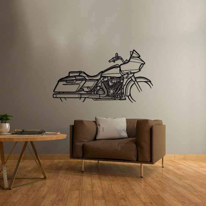 CVO Road Glide Screaming Eagle 2023 Silhouette Metal Wall Art