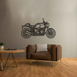 nineT 719 Silhouette Metal Wall Art