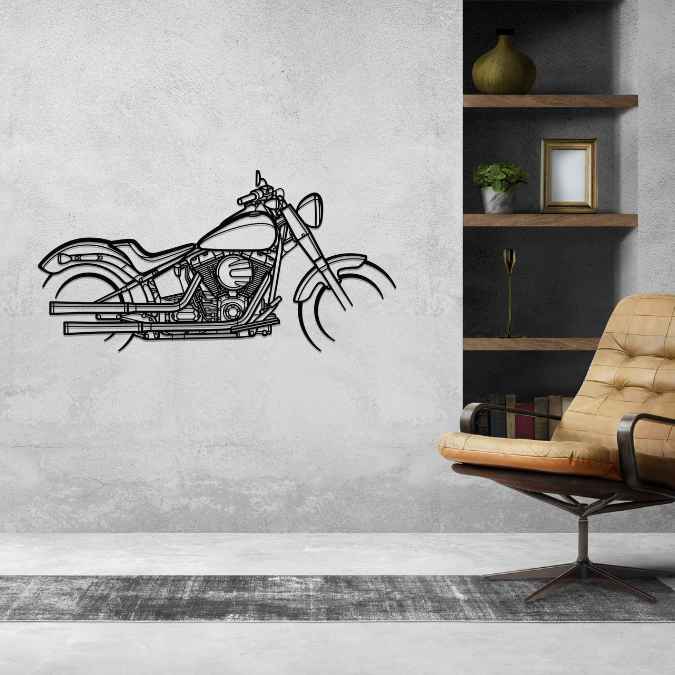 Softail Slim 2017 Silhouette Metal Wall Art