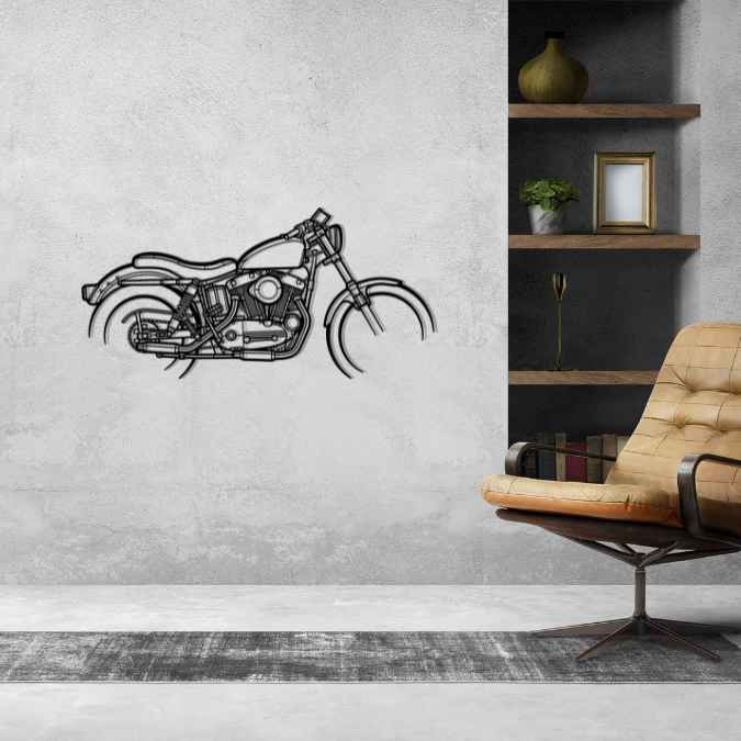 Sportster 1969 Silhouette Metal Wall Art