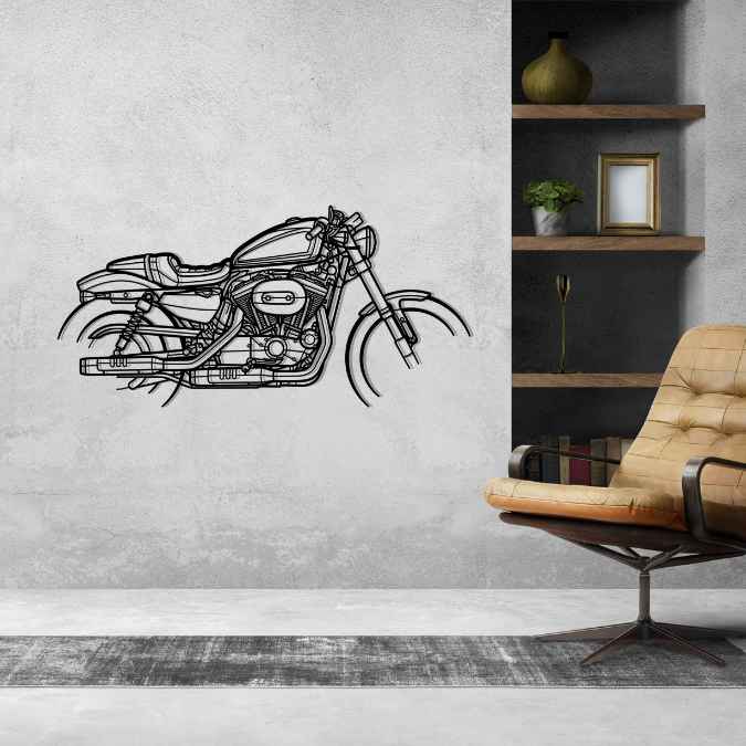 XL1200 Sportster Roadster 2019 Silhouette Metal Wall Art