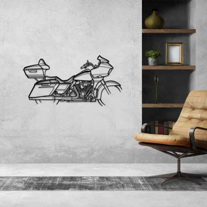 CVO Road Glide 2021 Silhouette Metal Wall Art