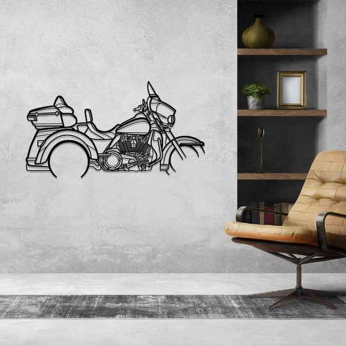 Tri Glide 2020 Silhouette Metal Wall Art