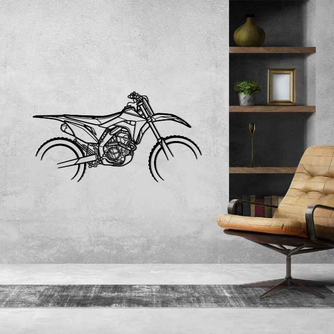 CRF250RX Silhouette Metal Wall Art