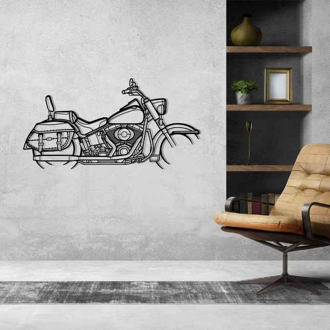 Softail 2004 Silhouette Metal Wall Art