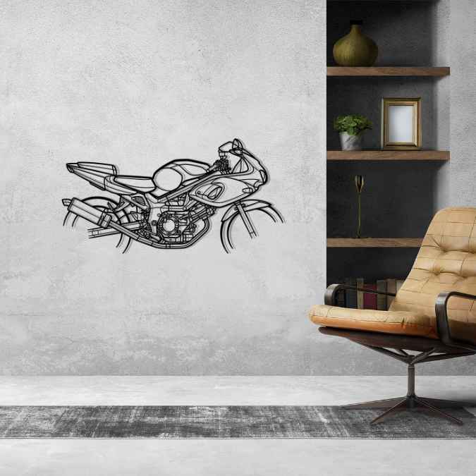 SV650 2002 Silhouette Metal Wall Art