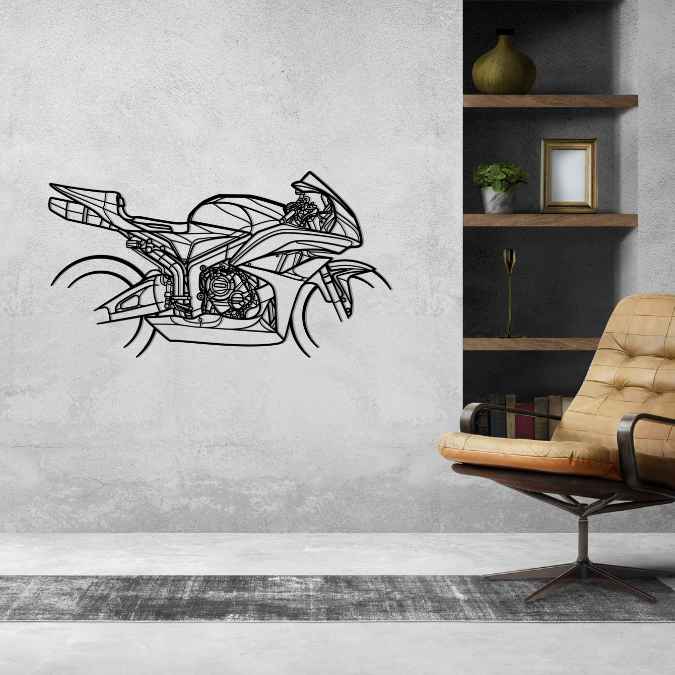 CBR600 Silhouette Metal Wall Art