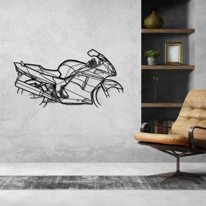 CBR1100XX Silhouette Metal Wall Art