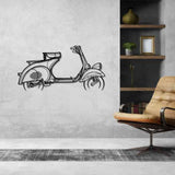 Vespa VN1T 1955 Silhouette Metal Wall Art