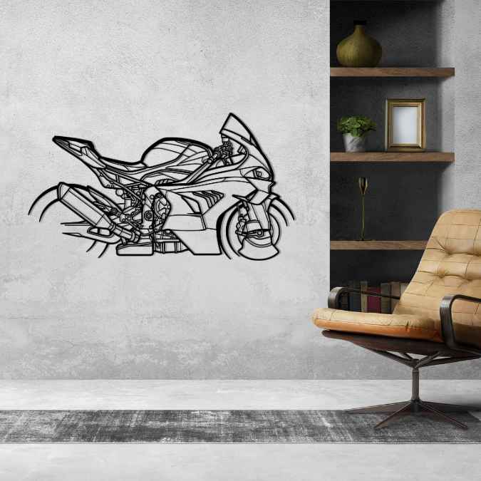 M1000RR 2023 Silhouette Metal Wall Art