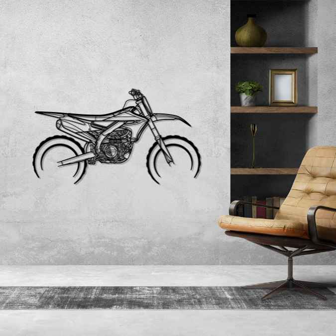 YZF450 2018 Silhouette Metal Wall Art