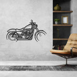 Sportster Iron 883 2017 Silhouette Metal Wall Art