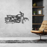 Classic 500 Silhouette Metal Wall Art