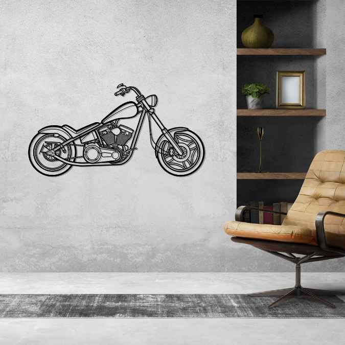 Swift Bar Chopper 2005 Silhouette Metal Wall Art