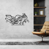 Fireblade 2001 Silhouette Metal Wall Art