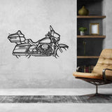 Electra Glide 2017 Silhouette Metal Wall Art