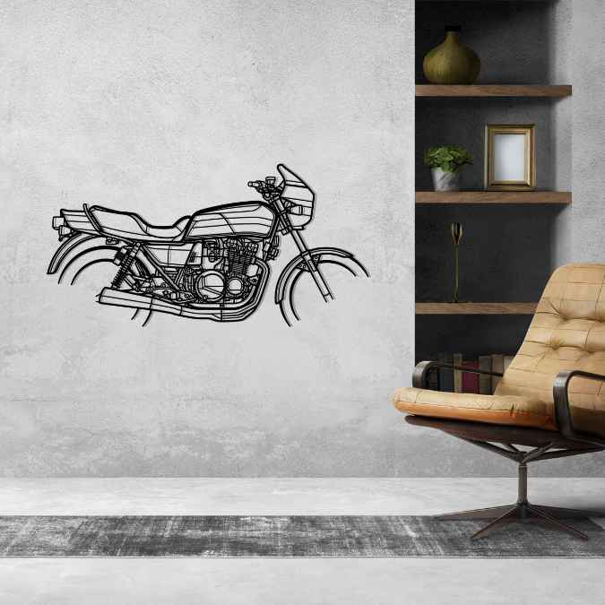 KZ1000R 1982 Silhouette Metal Wall Art