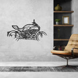 Diavel Titanium 2015 Silhouette Metal Wall Art