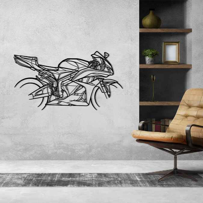 CBR 600 RR 2009 Silhouette Metal Wall Art