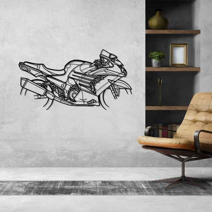 Ninja ZX14R 2016 Silhouette Metal Wall Art