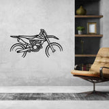 250 SX-F Silhouette Metal Wall Art