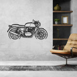 Continental GT650 Silhouette Metal Wall Art