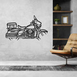 Electra Glide Police Silhouette Metal Wall Art