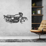 CB750F 1973 Silhouette Metal Wall Art