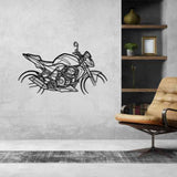 Z750 2008 Silhouette Metal Wall Art