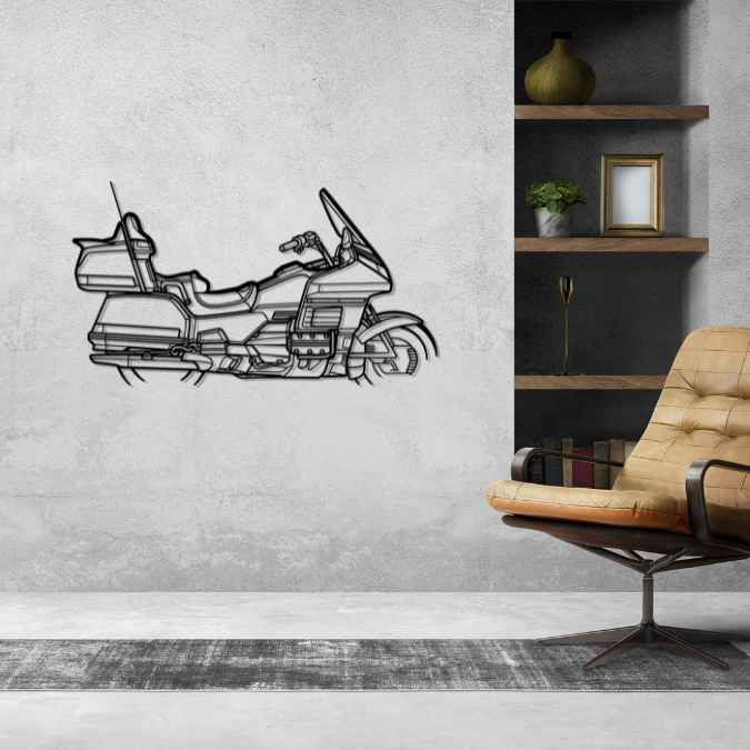 Gold Wing SE 2000 Silhouette Metal Wall Art