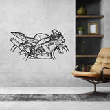 Ninja ZX-10R 2005 Silhouette Metal Wall Art