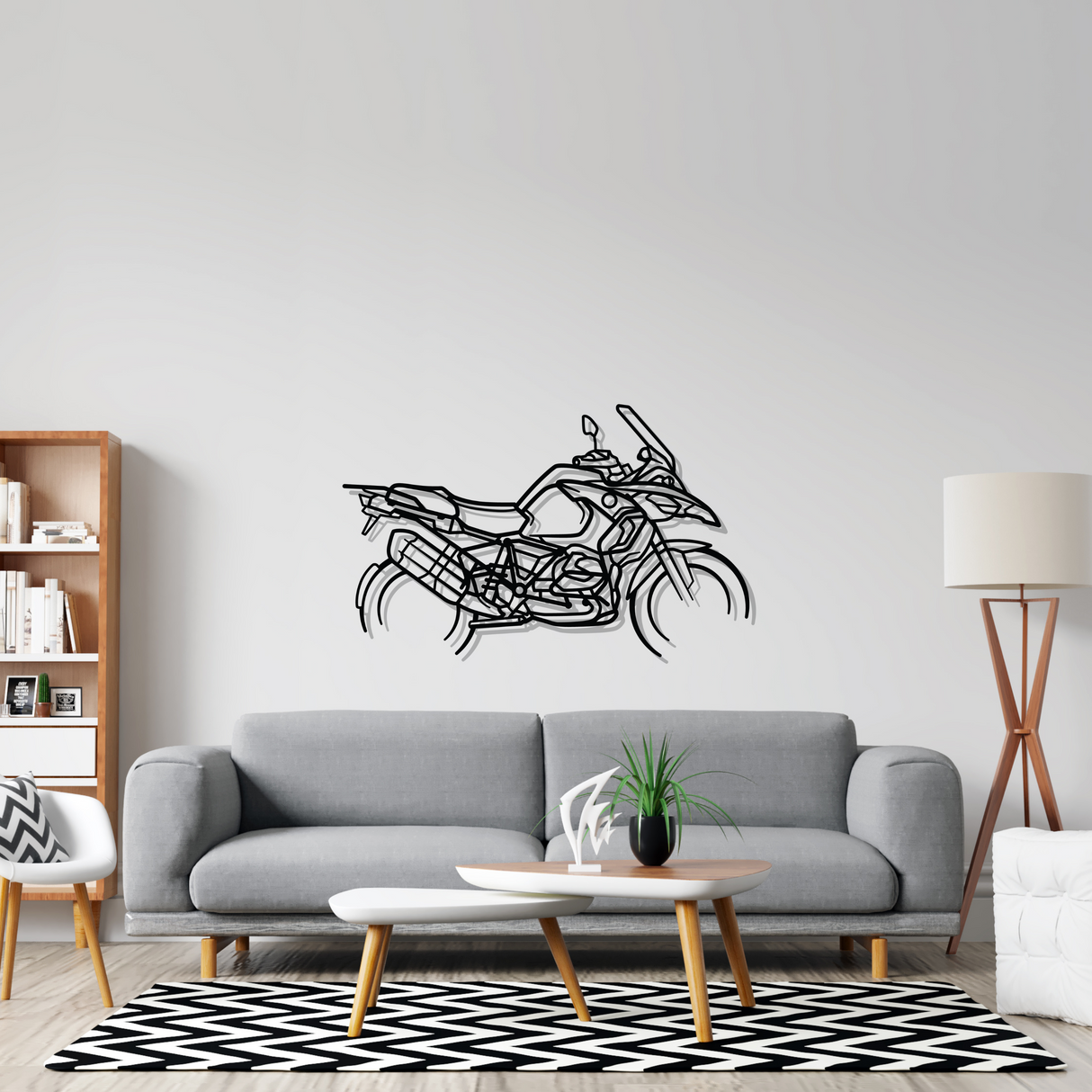 GS Enduro Silhouette Metal Wall Art