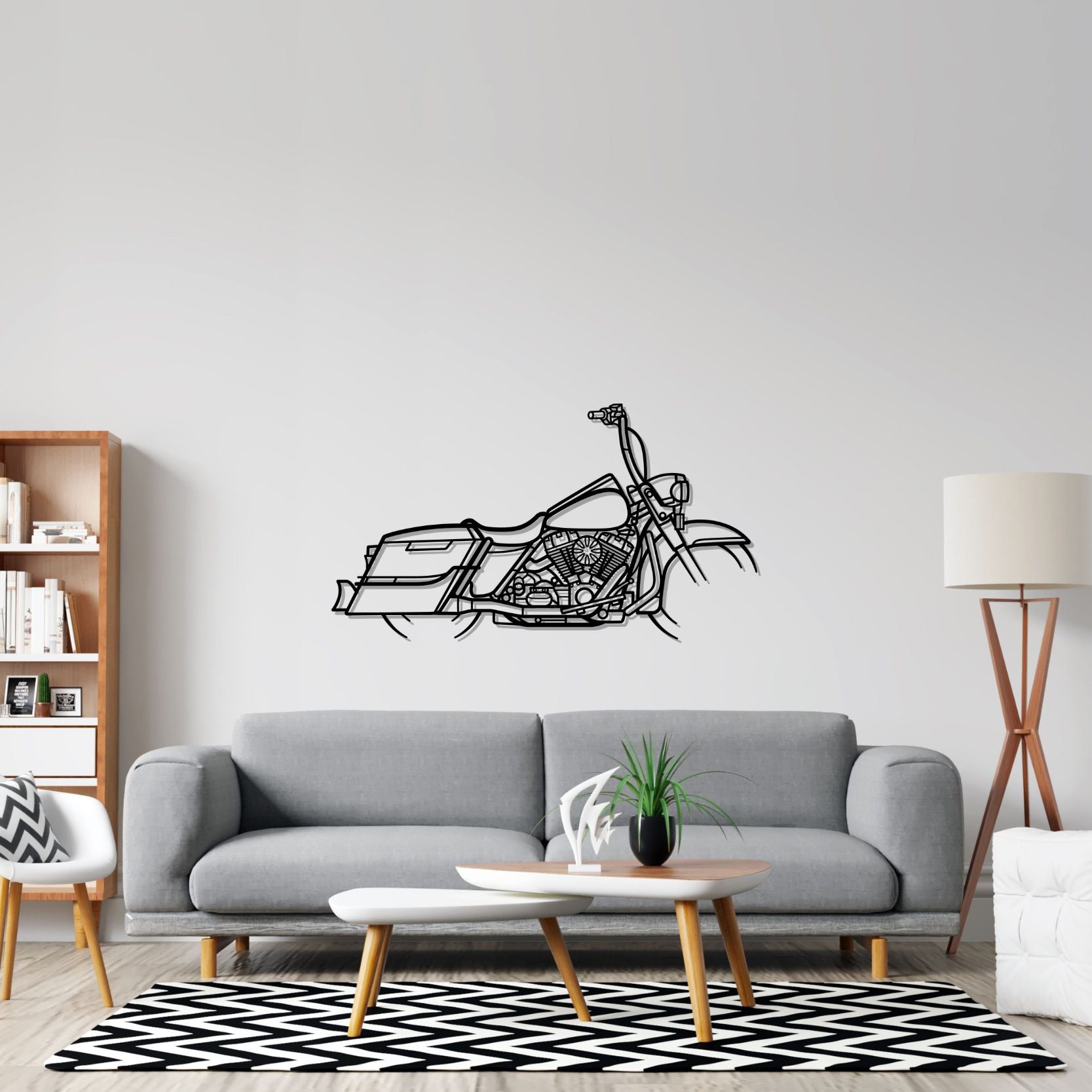 Road King 2014 Silhouette Metal Wall Art – Vroom Arts