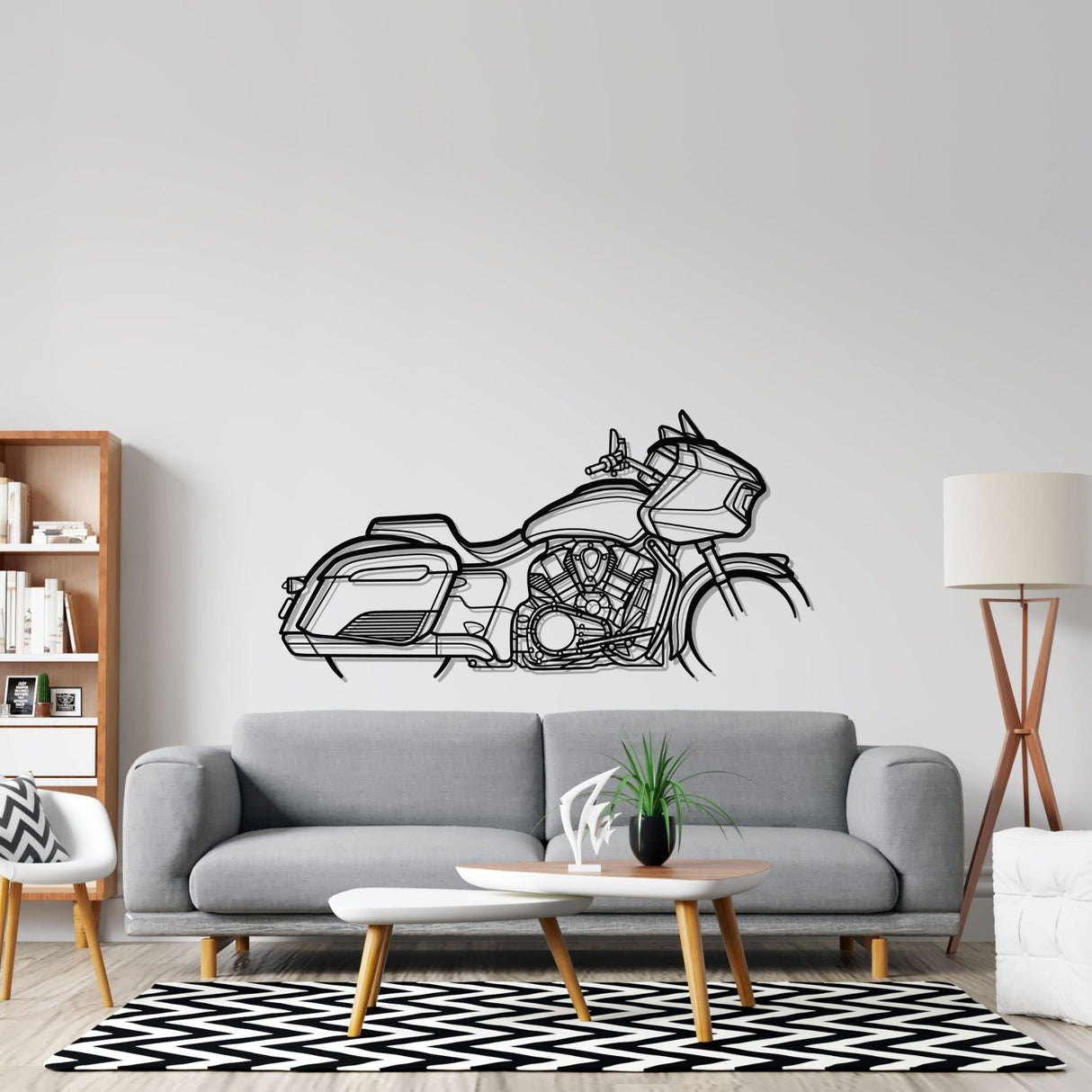 Dark Horse Silhouette Metal Wall Art