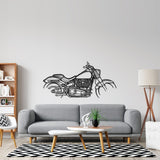 Fat Boy Silhouette Metal Wall Art