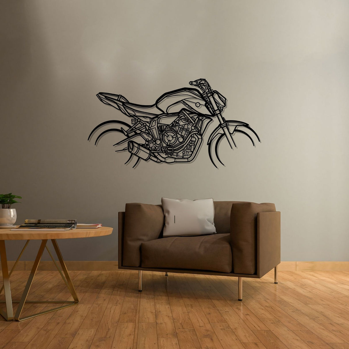 MT07 2021 Silhouette Metal Wall Art