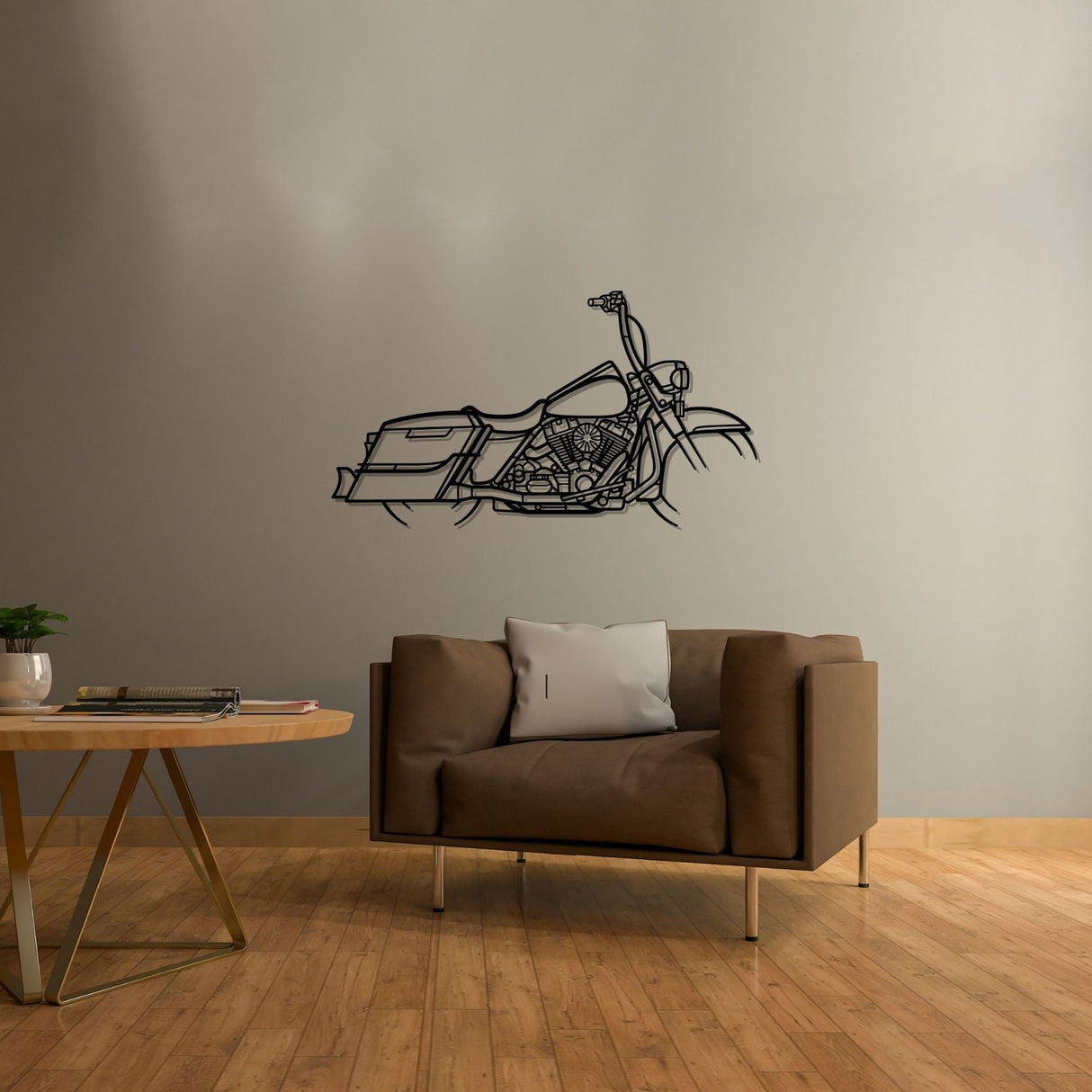 Road King 2014 Silhouette Metal Wall Art