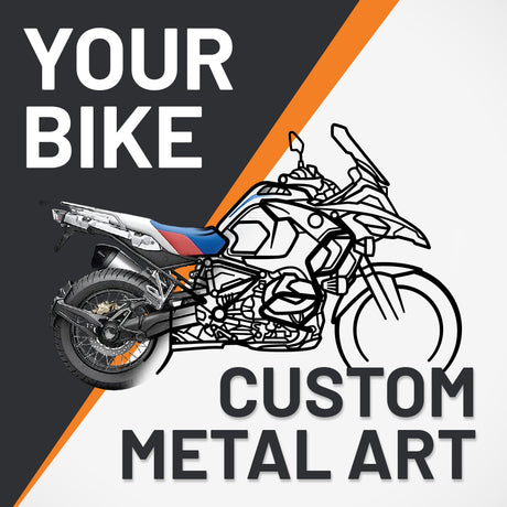 Your Custom Bike Silhouette Metal Wall Art