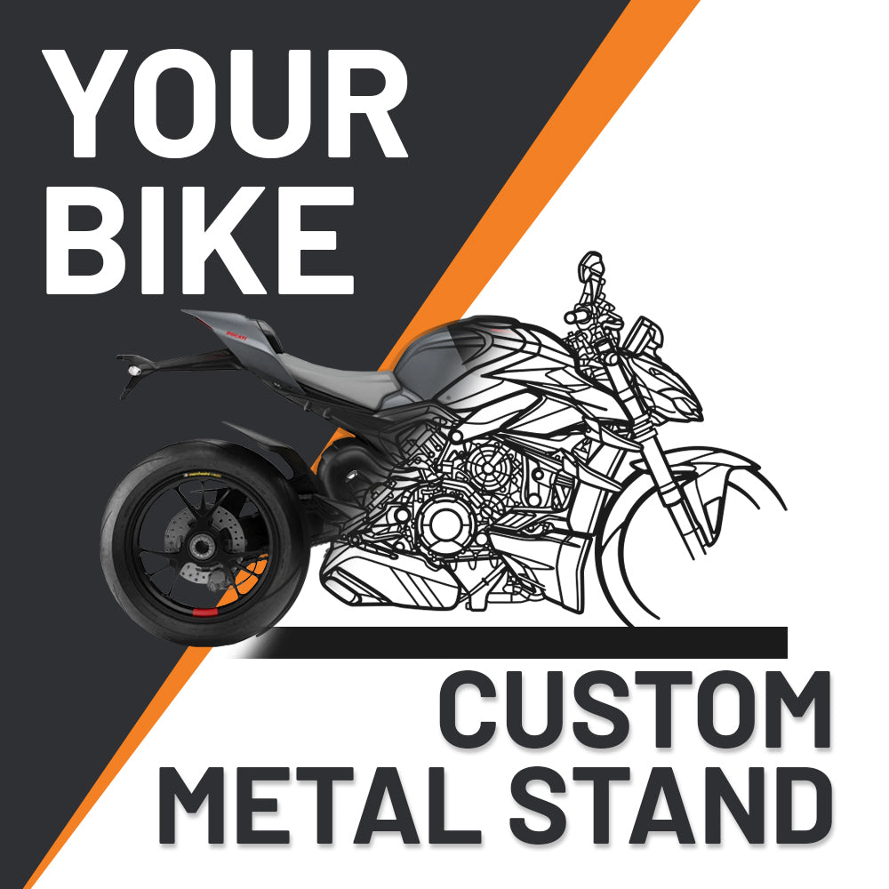 Your Custom Bike Standing Silhouette Metal Art