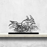 Multistrada V4S Silhouette Metal Art Stand